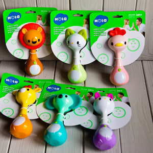 دندانگیر و جغجغه تعادلی و موزیکال حیوانات هولی تویزHola Toys مدل 3134 _اسباب بازی نوزادی